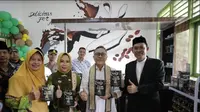 Menteri Perdagangan Zulkifli Hasan saat menghadiri peresmian Pabrik TOME Coffee di SMK Muhammadiyah Tumijajar, Tulang Bawang Barat, Lampung pada Kamis (18/5/2023).Foto/Kemendag