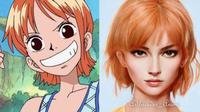 6 Kreasi Artificial Intelligence Karakter Anime One Piece Ini Mirip Realita, Unik (sumber: IG/artbreeder_anime)