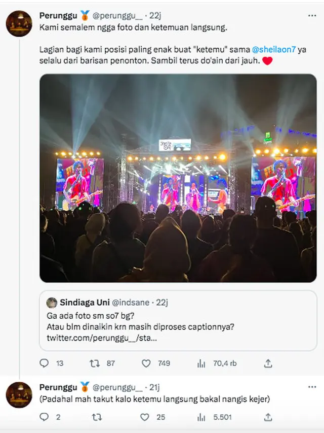 Jadi Band Pembuka Konser Tunggu Aku di Jakarta, Perunggu Band Tak Sempat Foto dan Bertemu Sheila on 7: Takut Nangis Kejer