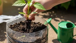 Cara Menanam Cabai di Galon Bekas untuk Panen Lebat di Rumah. Foto: Gemini