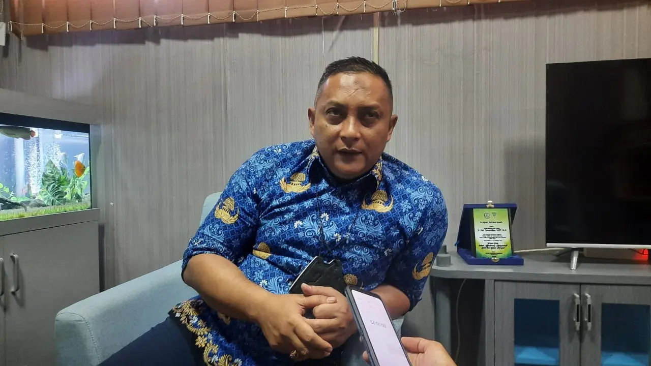 Hari Pamungkas, Kepala Bapenda Kota Serang. (Selasa, 17/05/2022). (Liputan6.com/Yandhi Deslatama).