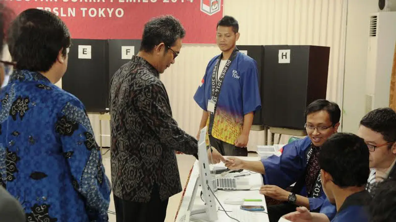 WNI di Tokyo Lebih Banyak Coblos Pilpres Lewat Pos