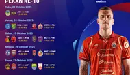 Jadwal pekan ke-10 BRI Super League eksklusif di Vidio. (dok. vidio.com)