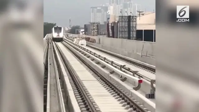 Proses uji dinamis kereta LRT Jakarta sudah dilakukan agar dapat dioperasikan pada Asia Games 2018.