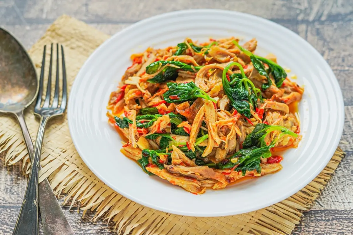 resep ayam suwir kemangi
