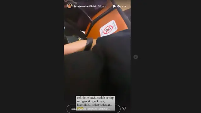 Tata Janeeta Periksa Kandungan Jelang Persalinan