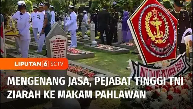 Menjelang peringatan HUT Ke-78 TNI, para pejabat tinggi TNI berziarah ke makam pahlawan di Taman Makam Pahlawan Kalibata, Jakarta Selatan. Kegiatan ini dilakukan untuk mengenang jasa para pahlawan.