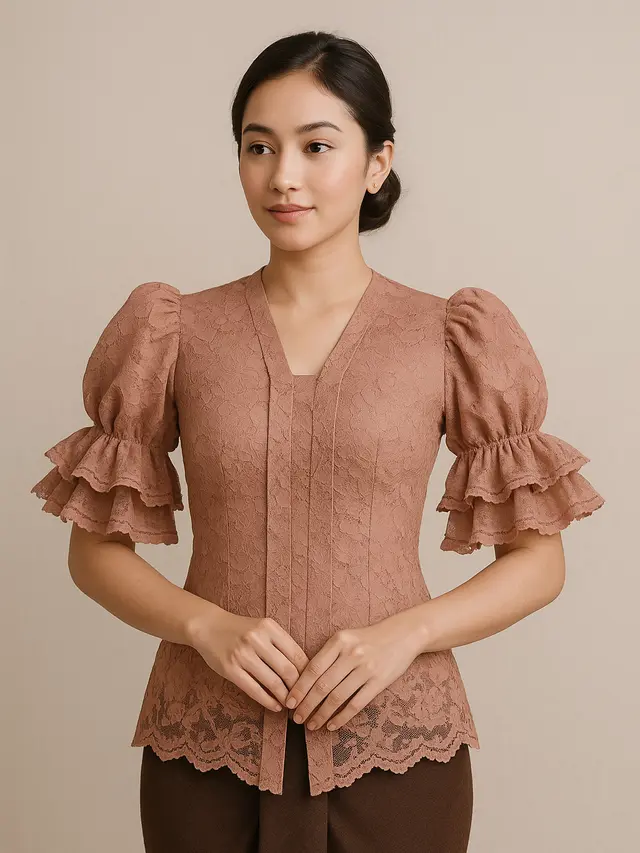 Model Kebaya Lengan Puff