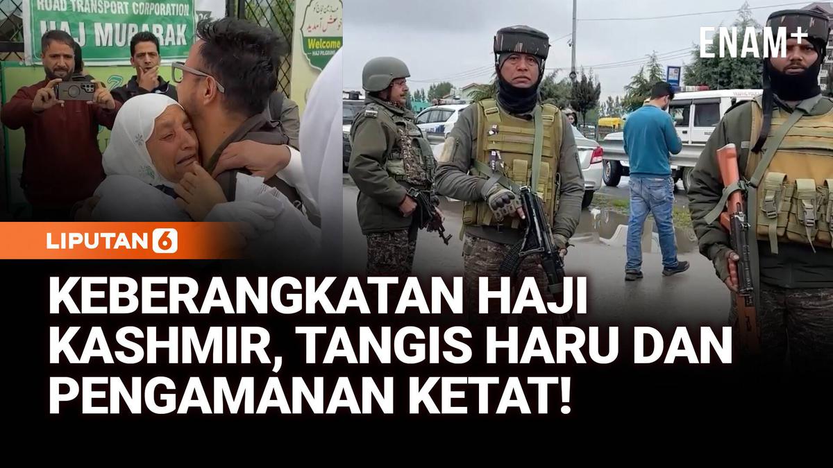 Pengamanan Ketat dan Tangis Haru Warnai Keberangkatan Haji Kashmir