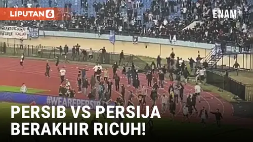 VIDEO: Kemenangan Persib atas Persija Diwarnai Kericuhan
