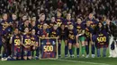 Di akhir pertandingan tersebut, Putellas mendapatkan perayaan dari rekan setimnya bersama para penonton yang memadati Camp Nou. (AFP/Lluis Gene)