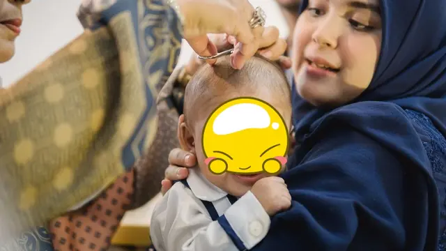 6 Momen Akikah Anak Vebby Palwinta dan Razi Bawazier, Berlangsung Khidmat