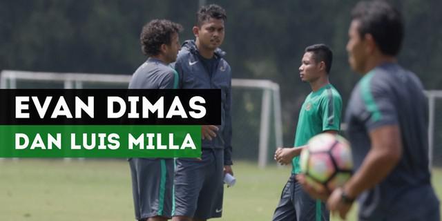 VIDEO: Ini Ternyata yang Dibicarakan Luis Milla dengan Evan Dimas