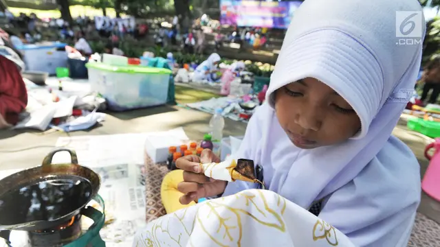 Pelajar SD di Kota Bogor Lomba Membatik