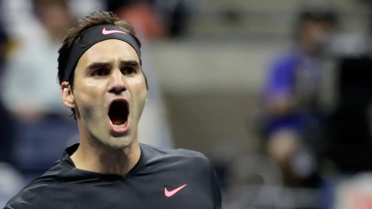 Tenis AS Terbuka 2017-Roger Federer-Frances Tiafoe
