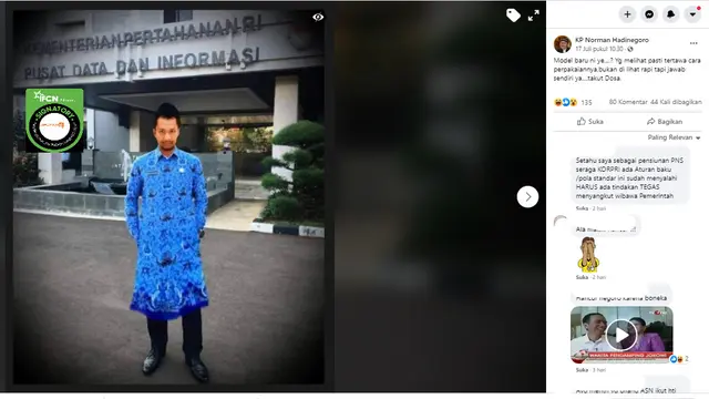Penelusuran foto PNS mengenakan gamis seragam batik Korpri