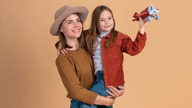 Ilustrasi mamah dan anak