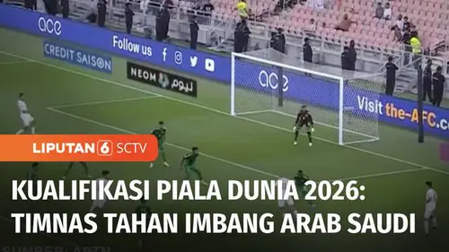 VIDEO: Timnas Indonesia vs Arab Saudi, Maarten Paes Tepis Penalti, Skor Akhir 1-1