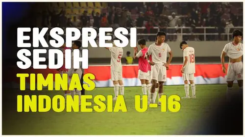 VIDEO: Tangis Haru Para Pemain Timnas Indonesia U-16, Usai Dikandaskan Australia di Semifinal Piala AFF U-16 2024