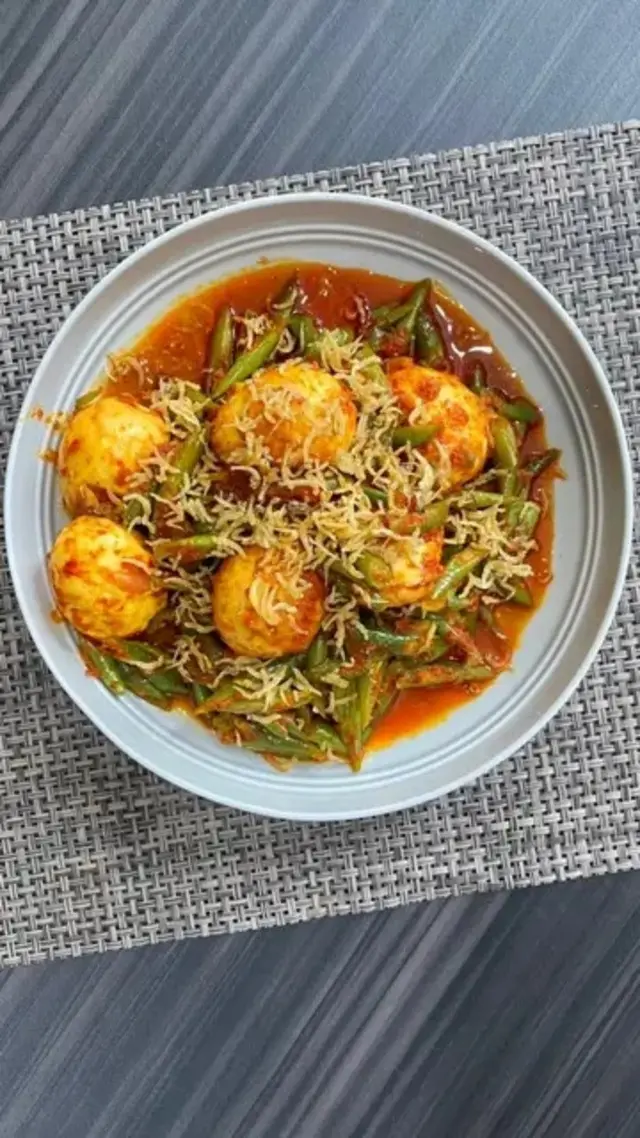 Resep sambal telur buncis yang gampang dibuat, lezat dan menggugah selera