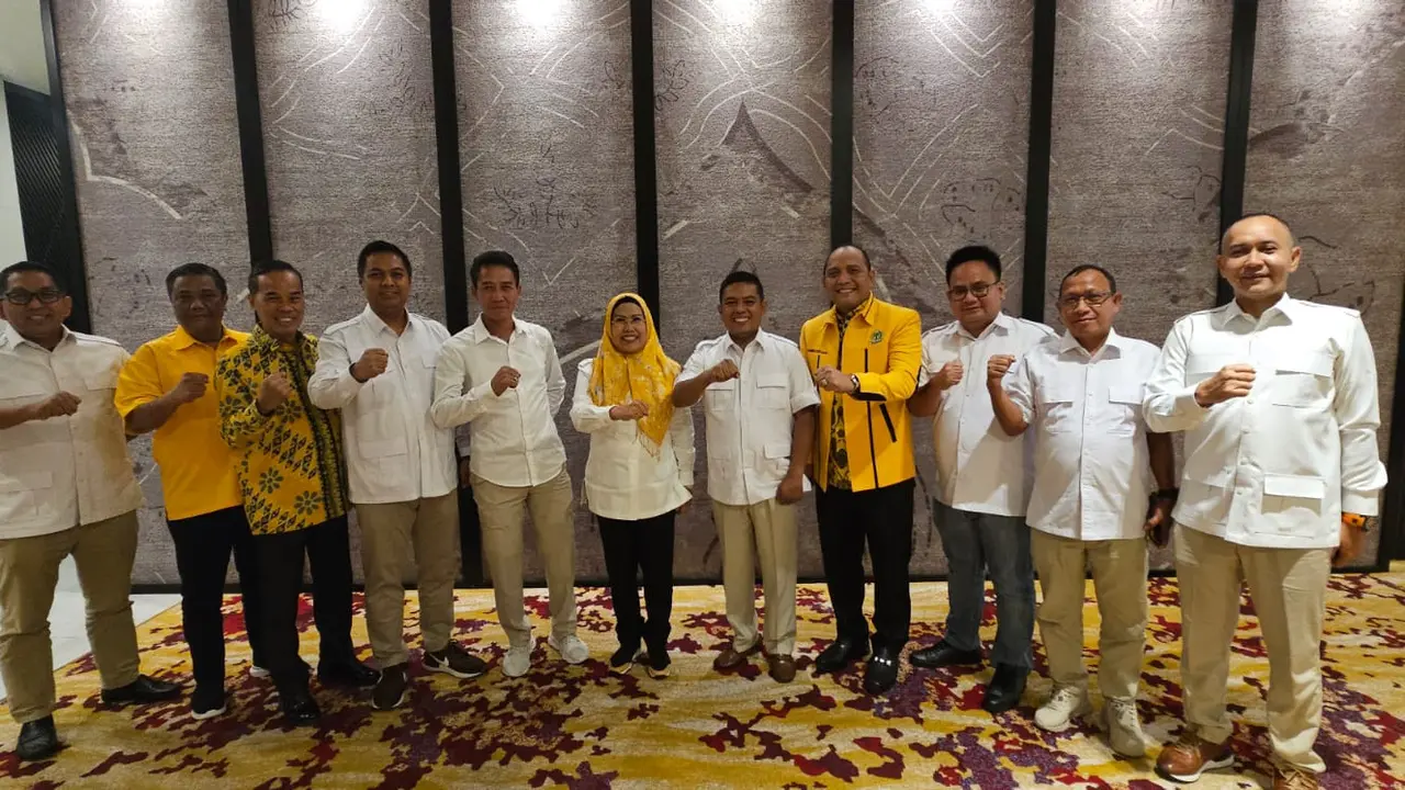 Pertemuan Golkar dan Gerindra. (Istimewa).