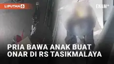 Seorang pria pemotor terekam berbuat onar di sebuah rumah sakit di Singaparna, Tasikmalaya, Jawa Barat (21/6/2023). Ia tiba-tiba menabrakkan motornya ke meja pelayanan di depan RS. Miris, pelaku melakukannya sambil membawa anak.
