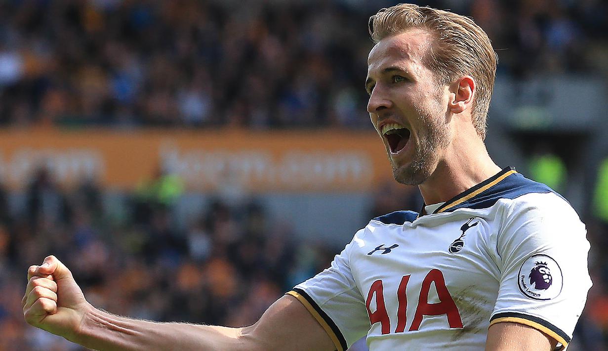 4. Harry Kane - Sulit terealisasi karena harganya sekitar 200 juta poundsterling, namun jika terjadi lini depan MU akan mematikan. Baru berusia 23 tahun, Kane sudah dua kali berturut-turut menjadi top scorer Liga Inggris. (AFP/Lindsey Parnaby)