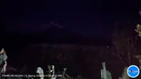 Gunung Raung erupsi Jumat malam tinggi Letusan Capai 1000 meter (Istimewa)