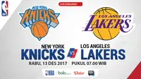 Jadwal NBA, New York Knicks Vs LA Lakers. (Bola.com/Dody Iryawan)