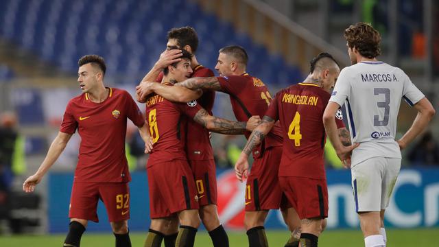 AS Roma Sukses Tumbangkan Chelsea
