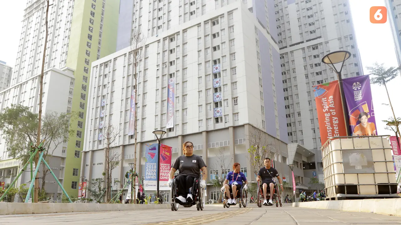 Kegiatan Atlet Asian Para Games 2018 di Wisma Atlet Kemayoran