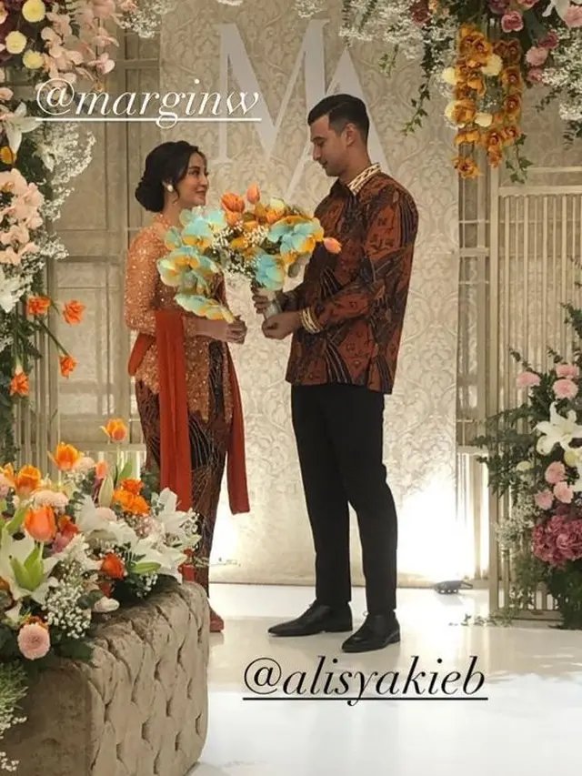 Momen Tunangan Ali Syakieb dan Margin Winaya. (Sumber: Instagram/lukman.onel)