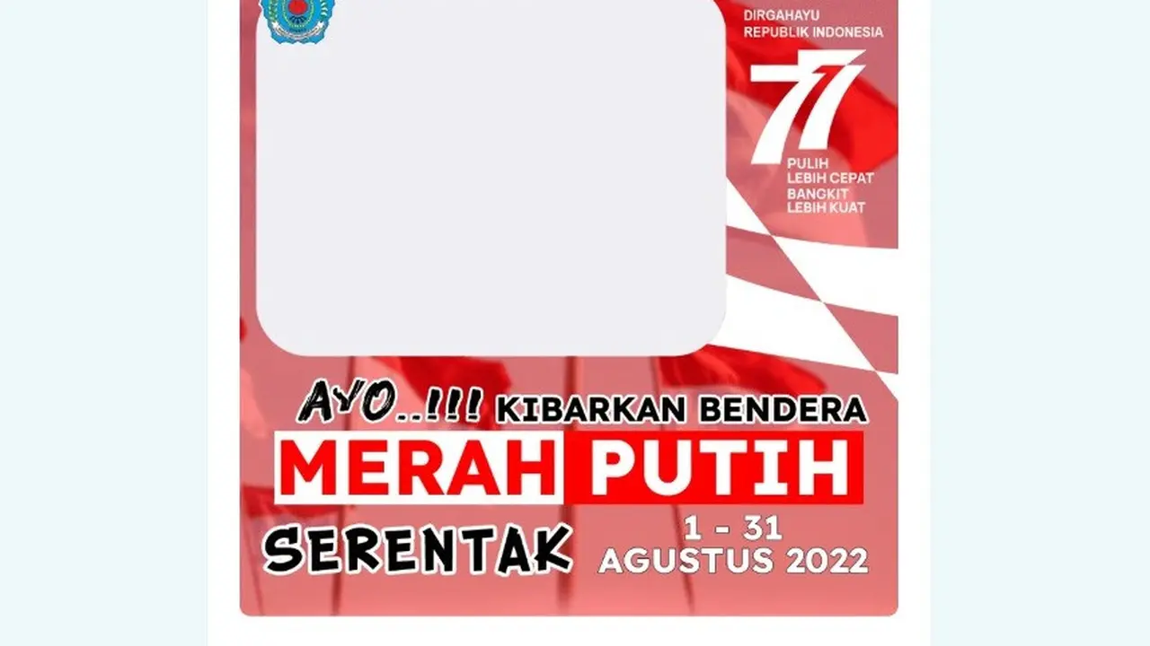Twibbon Kibarkan Bendera Merah Putih.