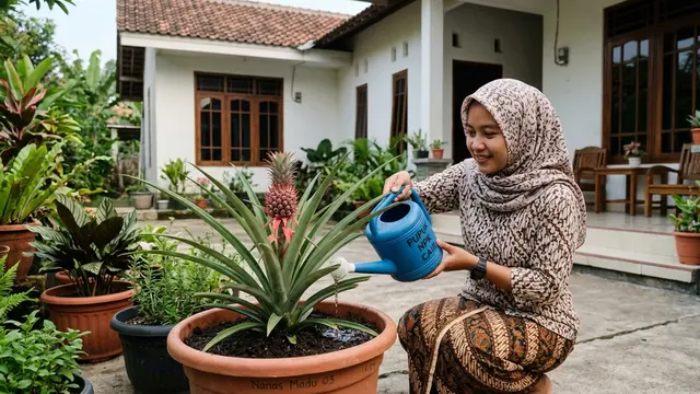 Cara Merangsang Nanas Madu Dalam Pot Cepat Berbuah