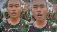 Miliki nama unik, prajurit muda TNI satu ini langsung jadi sorotan. (Sumber: TikTok/@tamtamabrimob)