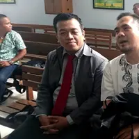Saipul Jamil memberi kesaksiannya atas kasus dugaan suap panitera pengganti perkara pencabulan yang dialaminya. (Muhamad Altaf Jauhar/Bintang.com)