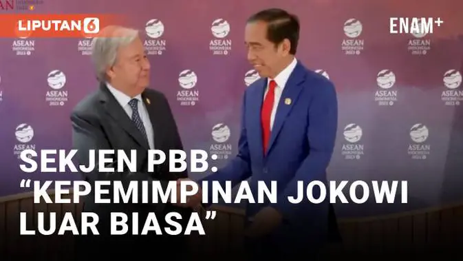 Saat Jokowi Dipuji Sekjen PBB Antonio Gutterres