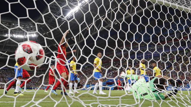 FOTO: Kalahkan Brasil, Belgia Tantang Prancis di Semifinal