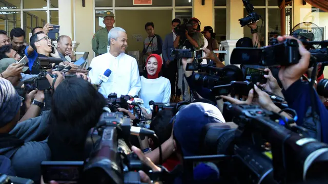 Ganjar Pranowo Mencoblos