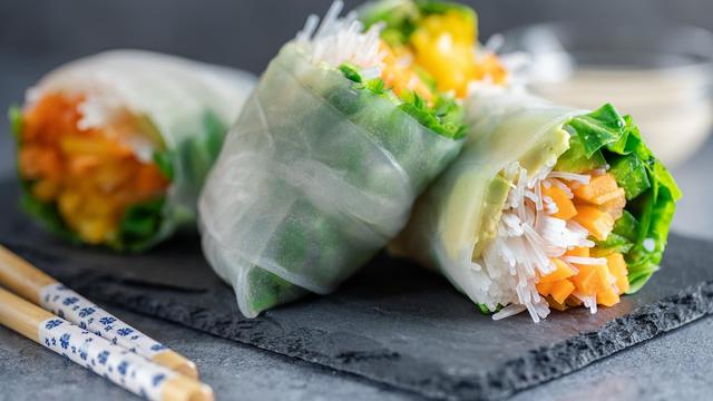 Ilustrasi makanan vegan