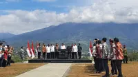 Presiden Joko Widodo atau Jokowi meresmikan Kawasan Ekonomi Khusus (KEK) Lido di Kabupaten Bogor Jawa Barat, Jumat (31/3/2023). (Dok. Liputan6.com/Lizsa Egeham)
