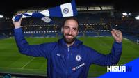 Striker asal Argentina, Gonzalo Higuain resmi bergabung dengan Chelsea (Foto: ChelseaFC)
