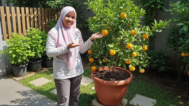 Inspirasi Kebun Buah dengan Tabulampot