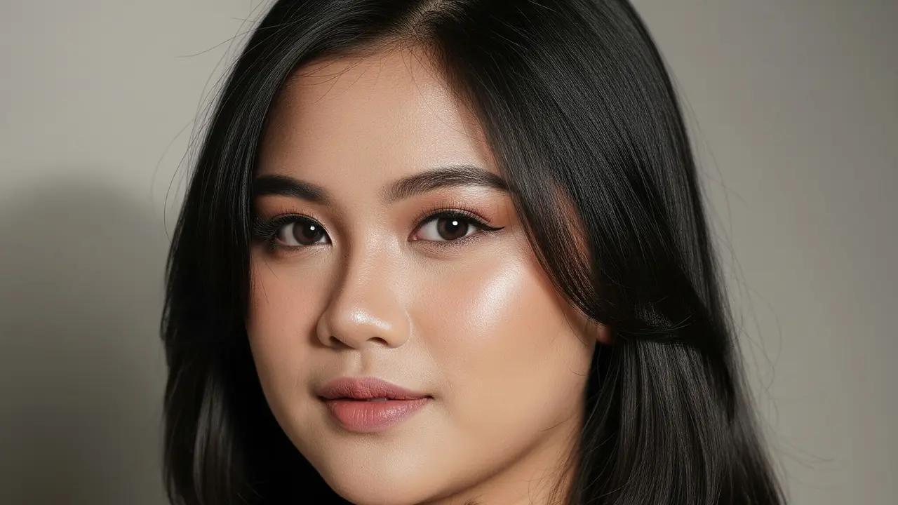 Model Rambut Wanita Panjang untuk Wajah Bulat dan Pipi Tembem (Gemini AI)