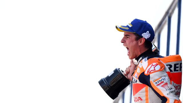 Selebrasi Nyeleneh Marc Marquez di MotoGP
