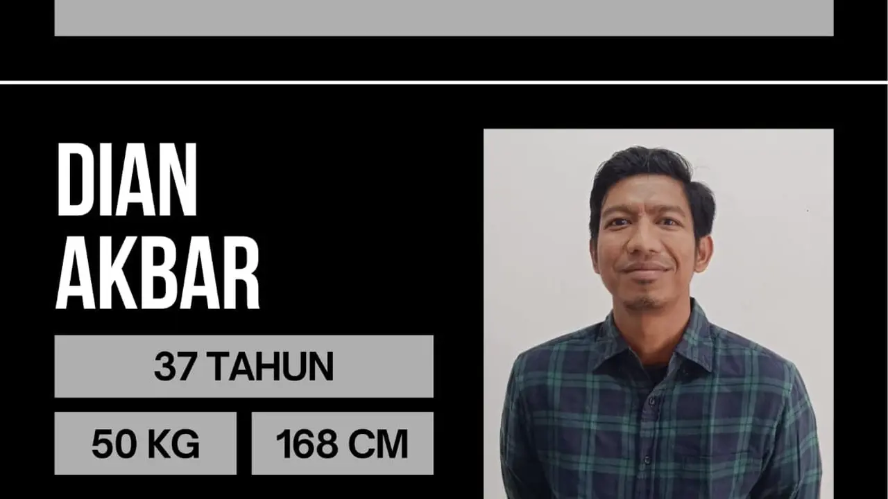 Seorang mantan Karyawan perusahaan Televisi Swasta, Dian Akbar, dikabarkan hilang sejak 1 Mei 2025 (Istimewa)