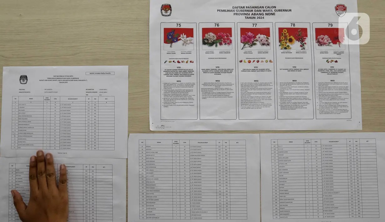 Komisi Pemilihan Umum (KPU) DKI Jakarta menggelar simulasi pemungutan dan perhitungan suara untuk Pemilihan Gubernur DKI Jakarta 2024. (Liputan6.com/Herman Zakharia)