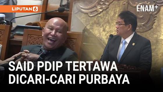 Pecah Tawa Said PDIP Dicari-cari Menkeu Purbaya di Sidang Paripurna DPR