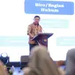 Plt Sekjen Kemendagri Tomsi Tohir saat Rapat Koordinasi Nasional Bidang Hukum Seluruh Indonesia yang berlangsung di Royal Kuningan Hotel, Jakarta, Kamis (8/8/2024).