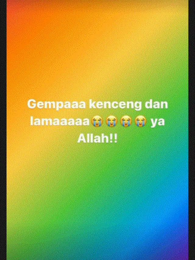 Ashanty Menangis Rasakan gempa